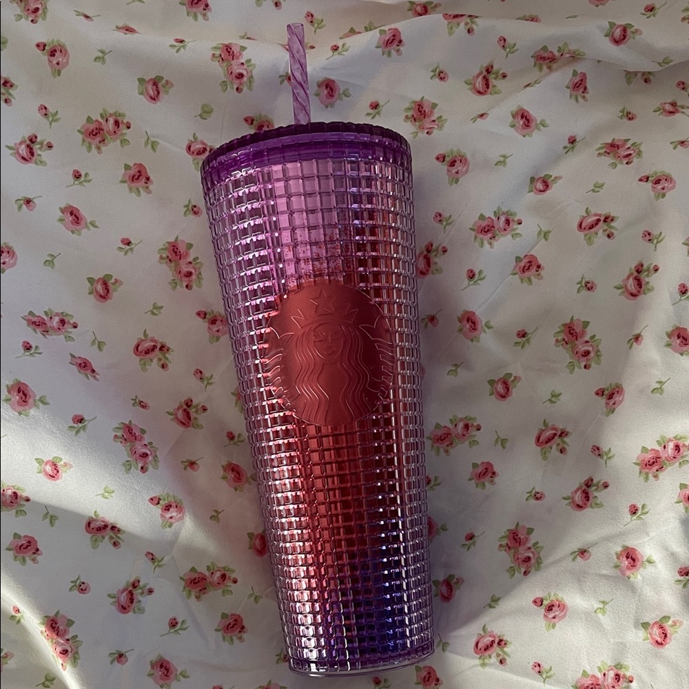 Starbucks Pink and Purple Gradient Tumbler